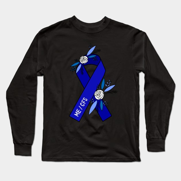 Chronic Fatigue Syndrome Awareness ME/CFS Long Sleeve T-Shirt by Sloth Station